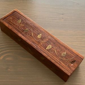 Wooden Pencil/Trinket Box